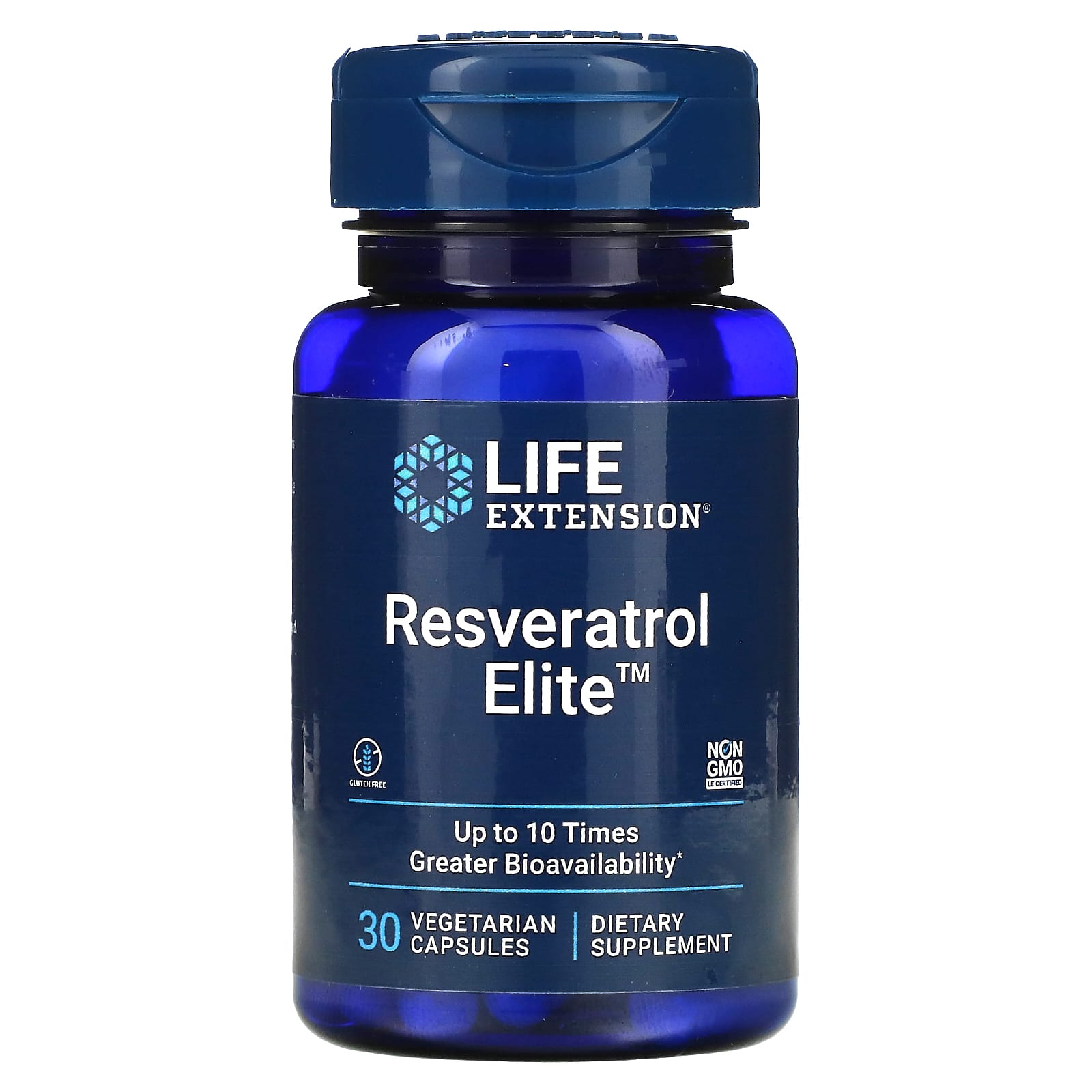 

Life Extension, Resveratrol Elite, 100 мг, 30 овочевих капсул