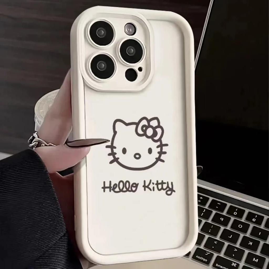 Sanrio Hello Kitty Phone Case For IPhone 16 15 14 13 12 11 Pro Max Mini XR XS X 7 8 Plus Soft TPU Back Cover