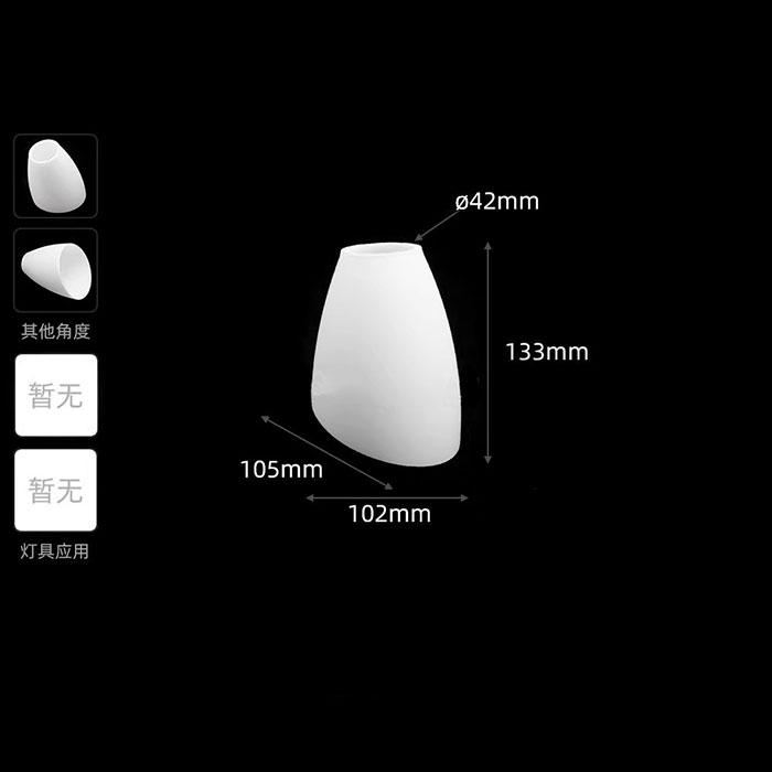 42mm Opening Alabaster Glass Shades Replacement for E26 E27 Screw Holder Pendant Light Wall Sconces,1-5/8" White Glass Cover