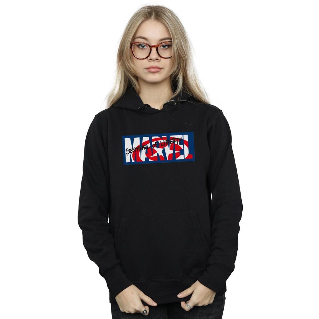 Marvel Comics Womens/Ladies Sentinel Of Liberty Logo Hoodie