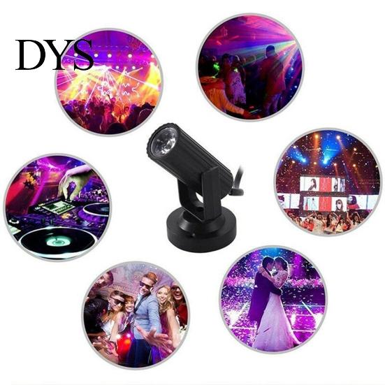 LED Spotlight Mini Stage Light Beam Projector Lamp Party Disco DJ Club Music Bar