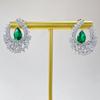 Longlongjin Jewelry: Christmas s925 Silver Ice Linghua Stud Earrings - Elegant, Luxury-Style Dangle Earrings for Women