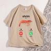 Shrim Is Calling Meme TShirt Funny Misspelled Shrimp Calling Joke T Shirt for Unisex Women Humor Short Sleeve Male Tops Clothes