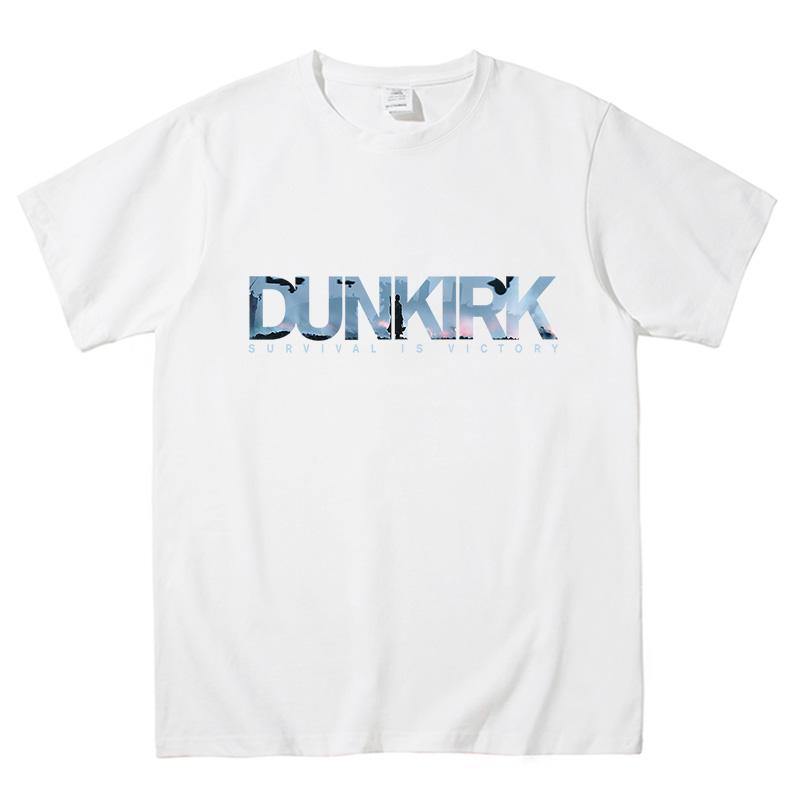 

2025 Американский фильм Дюнкерк Дюнкерк Принтованная футболка с коротким рукавом для мужчин и женщин Летний хлопок Прилив Высокое качество Роскошный бренд XXXXXL