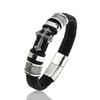 Fashion New Arrival Stylish Retro Multi-layer Leather Bracelet Fashion Trendy Men Magnetic Buckle Commemorative Gift Jewelry Bracelet