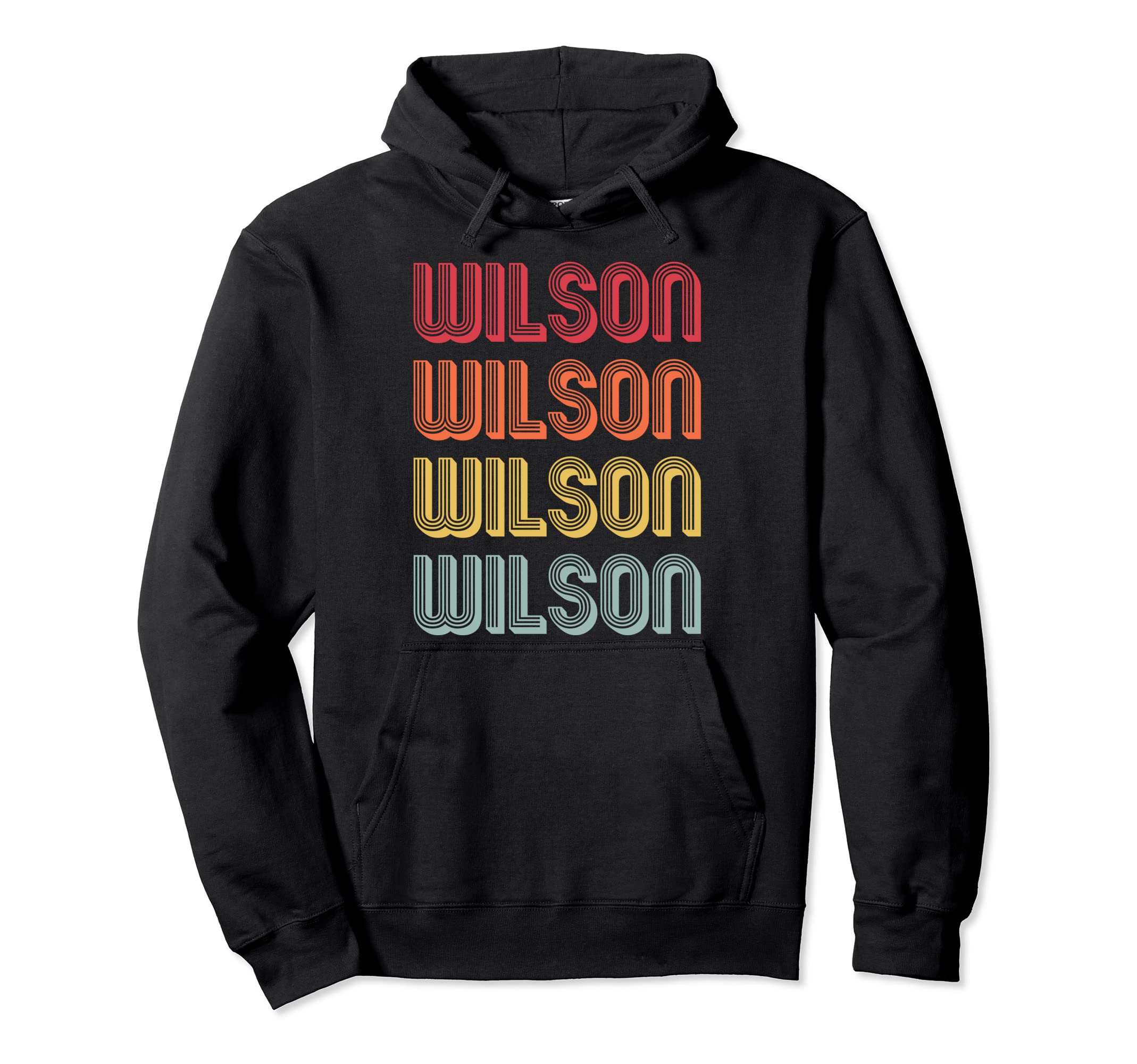 

WILSON Gift Surname Funny Retro Vintage 80s Birthday Reunion Hoodie