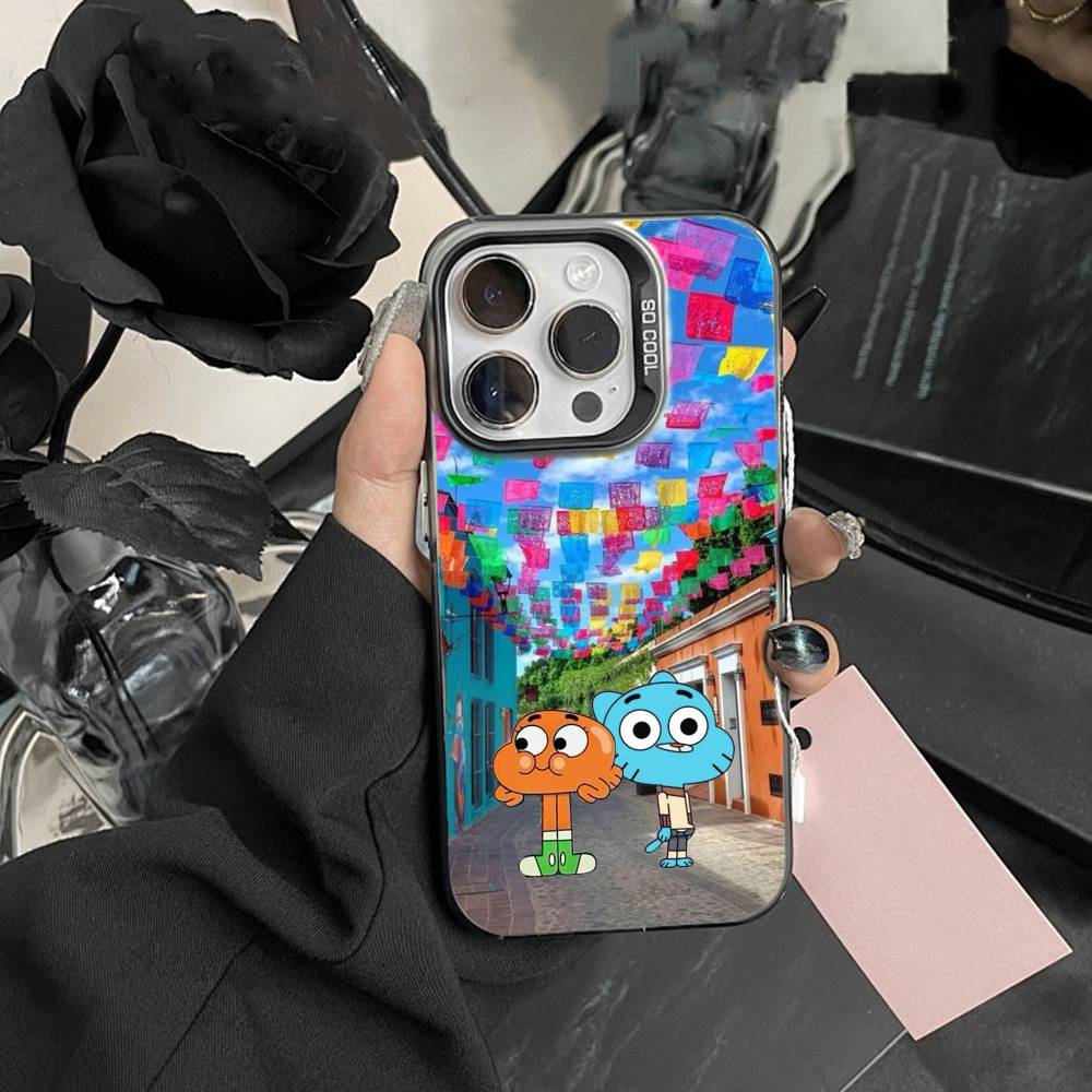 J-Gumball and Darwin Phone Case For IPhone 16 17 15 14 12 13 Pro Max Black Color Shockproof Cover