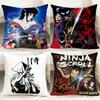 Fashion N-NNinja Scroll Cushion Cover Comfortable Reversible Pillow Cover Ideal for Car Sofa Bedroom & Beyond