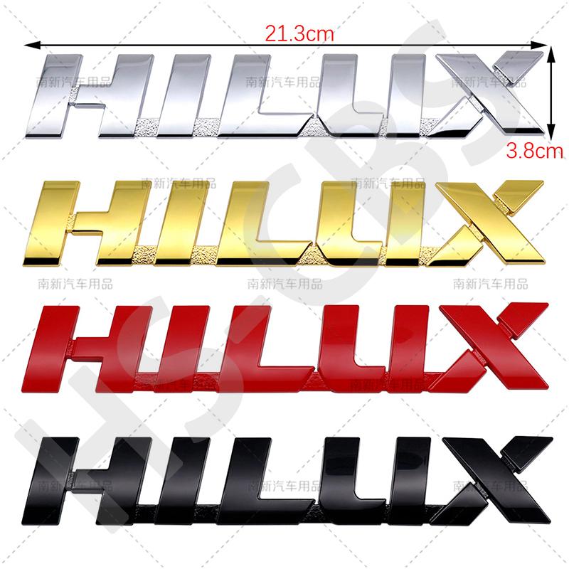3D Grote Maat 21,3X3,8CM Metalen Hilux Embleem Badge WQPKHD5 Auto Stickers Achterklep Logo Auto Achterklep Decal Spatbord Deur Decoratieve Sticker