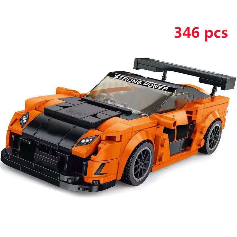 Technické Město Aut Rychlost Závodní Auto Stavebnice Sportovní Auto Garáž Auto Rennau Voiture MOC Kreativní Vozidlo Hračky
