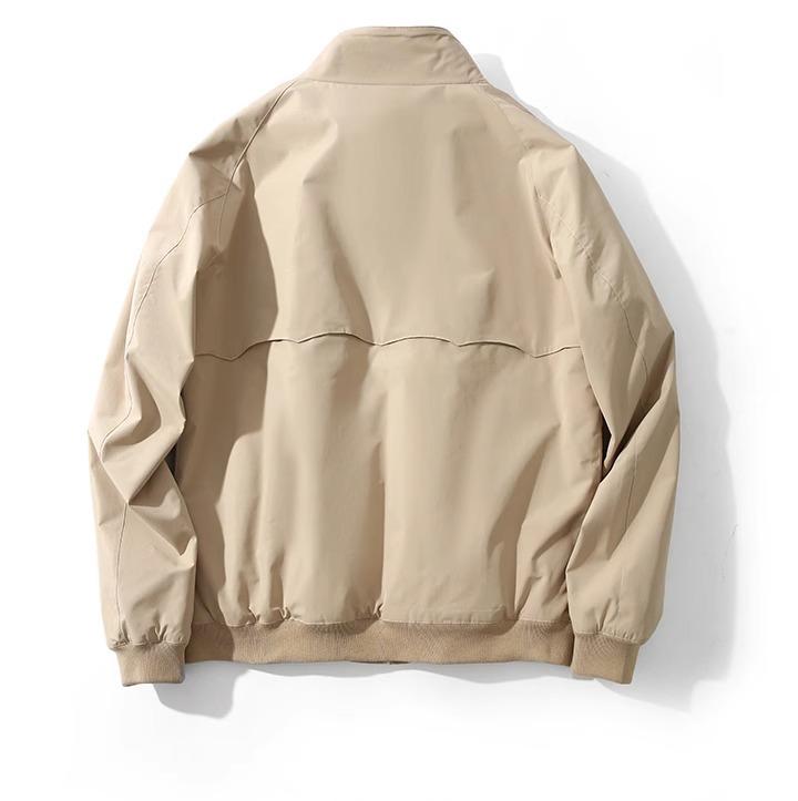 Veste Harrington Rétro Homme Tough Guy - 3M, Col Montant, Tous Temps, Printemps/Automne, Couleur Unie