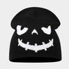 Autumn and Winter New Halloween Pumpkin Skull Jacquard Knitted Hat Festive Personality Funny Warm Wool Hat