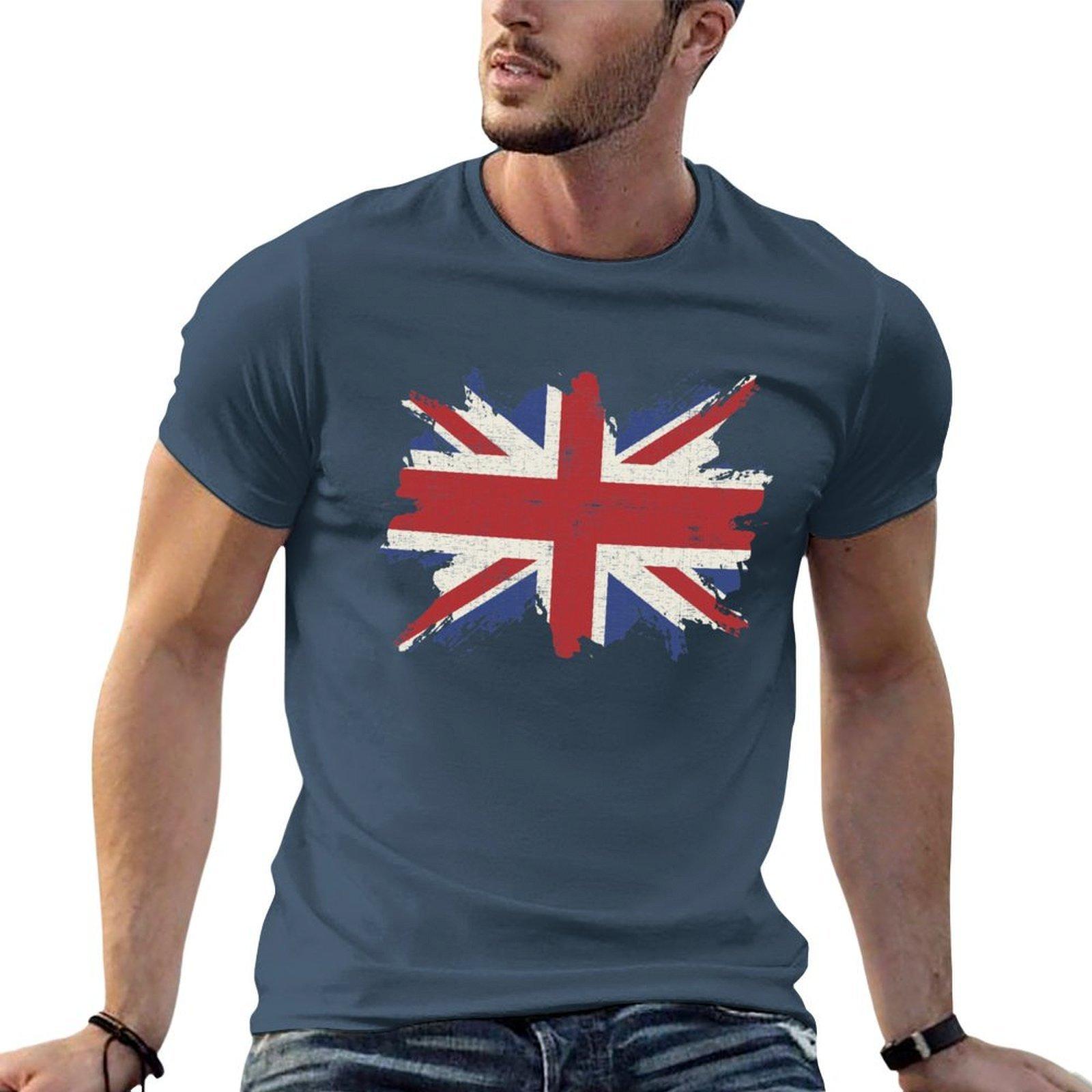 Great Britain Flag Vintage Tshirt Urban Style Print Tshirt S