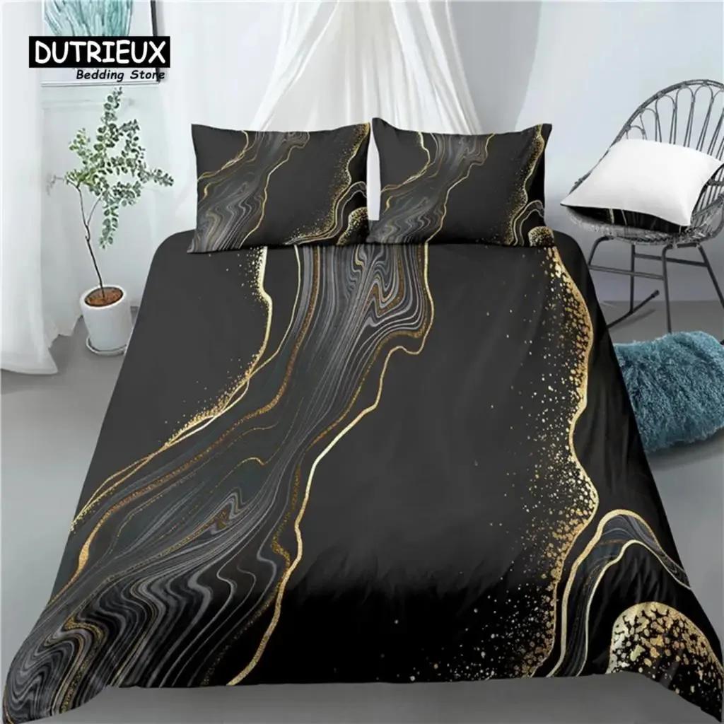 

Home Living Luxury 3D Marble Print Comfortable Duvet Cover PillowCase Bedding Set Queen and King EUUSAU Size 70x133cm 2pcs