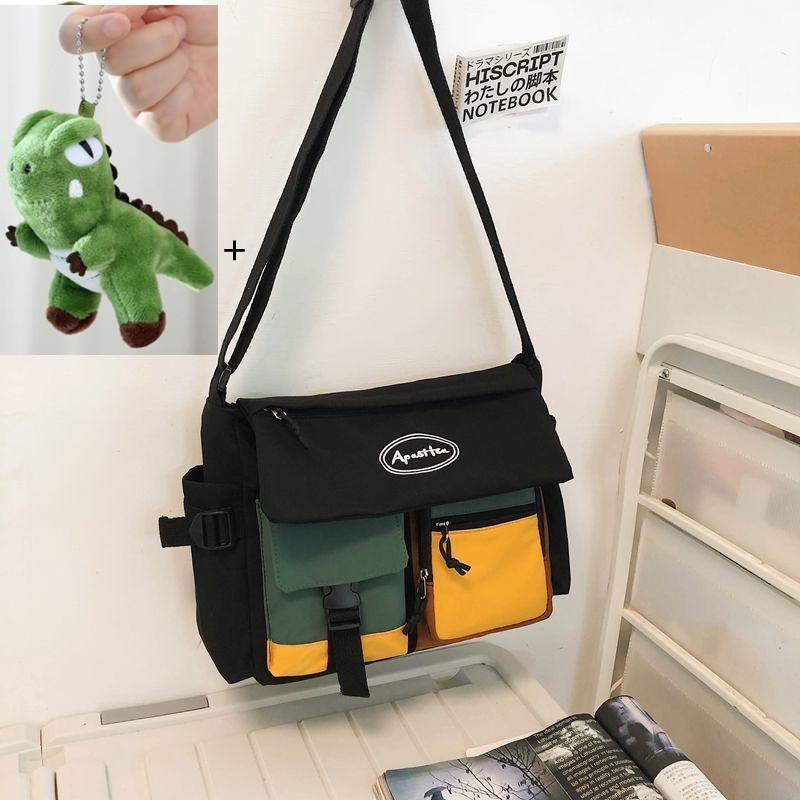 Waterproof Nylon Women Messenger Bag Youth Ladies Fashion Handbag Shoulder Bag Student Large Capacity Men Crossbody Bags Bolsos