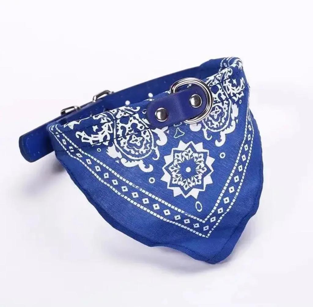 Adjustable Pet Bandana Collar Paisley Print Triangle Neckerchief for Small Medium Large Dogs Cats