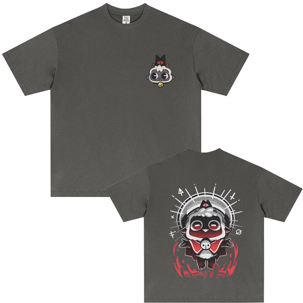 Limited Game Cult of The Lamb Graphic Tshirt Unisex Women Casual Soft Cotton Oversized T Shirts Cosplay Player Merch Tshirt Tops