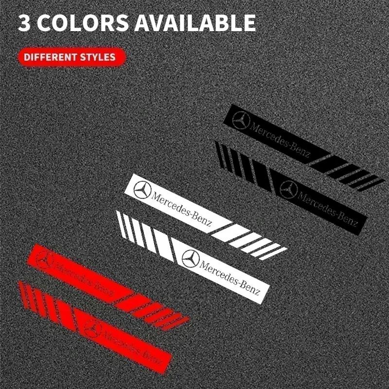 GOX3   2pcs/set Car Sticker Rearview Mirror Side Decal Stripe For Mercedes Benz AMG A B C E S Class GLA GLC CLA GLK GLE Accessories