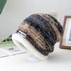 New Loose Dandy Hat Lazy Style Gradient Beanie Hat Fashion Winter Hats For Women Streetwear Multicolour Warm Hats For Girl