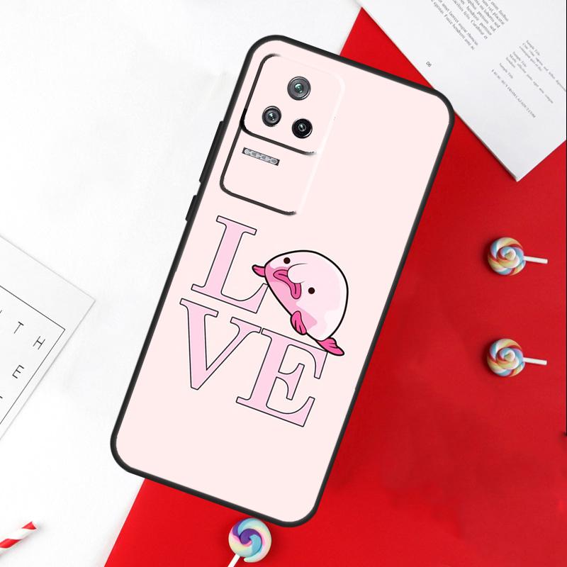 Cute Blobfish Cover For Xiaomi 11T 12T 13T 14T Pro 13 14 15 Ultra POCO X7 Pro X3 X5 X6 F5 F6 M6 Pro Case