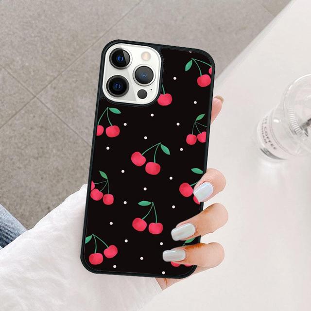 Food fruit red Cherry Phone Case Cover For iPhone 17 Air 15 16 14 13 12 Pro Max 11 Pro Max Plus Coque Shell