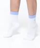THUMBTOE Baby Blue Sports Cushion Crew Socks Seamless Socks