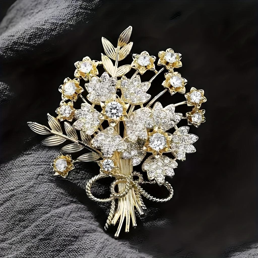 1pc Fashion Temperament Life Tree Pin, and Atmospheric Decorative Pin, Luxury Women's Fashion Accessories, Clothing Chest Flower Accessories