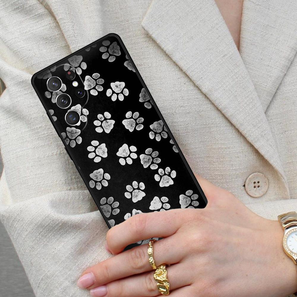 Dog Paw Cell Phone Case for Samsung Galaxy S26 Ultra S25 S24 S23 S22 S21 S20 Note10 Cover