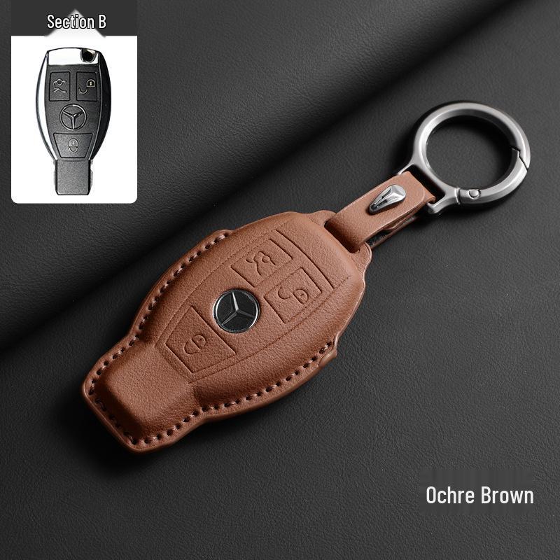 Portachiavi Mercedes-Benz - Vera Pelle per GLC, GLE, Classe C, Classe E