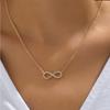 Fashion Figure 8 Pendant Necklace Female Simple Collarbone Chain Jewelry