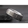 Hot Selling New 8mm Wide Vintage Hammer Pattern Brushed Sand with Horizontal Grooves for Men and Women's Ring Pairs