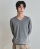 Wednesday Oasis Washable Minimal V-Neck Knit_Gray(Wc26-Kn20)