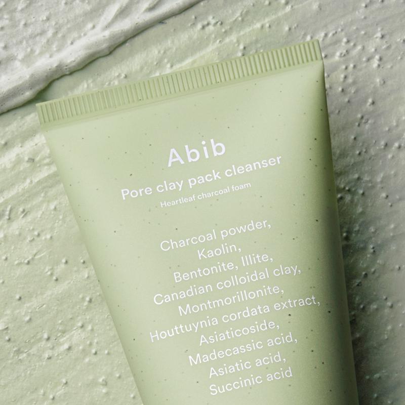 ABIB Pore Clay Pack Cleanser Heartleaf Charcoal Foam 120ml