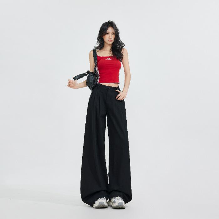 Loose Wide-leg Jeans for Women In Spring and Autumn Slimming Wide-leg Trousers for Women In Spring and Autumn