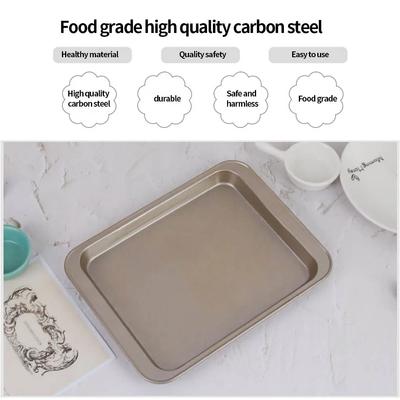 Rectangle Baking Pans Cookie Oven Tray Non-stick Coating Bakeware Household Bakery Accessory Professional Plate Kitchen Tools
