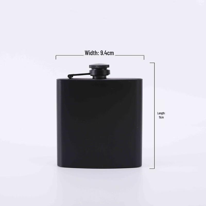 Enshousu Portable Metal Liquor Flask Set