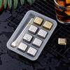 8/12 Piece Stainless Steel Ice Cube Set Reusable Quick Frozen Ice Cubes Beer Chilled Whiskey Wine Bar Specific