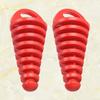 VORCOOL Silencer Cap Exhaust Pipe Muffler Exhaust Port Muffler Motorcycle Car Parts Automatic Exhaust Tail Tip Pipe Cover (Red) 2 Pieces