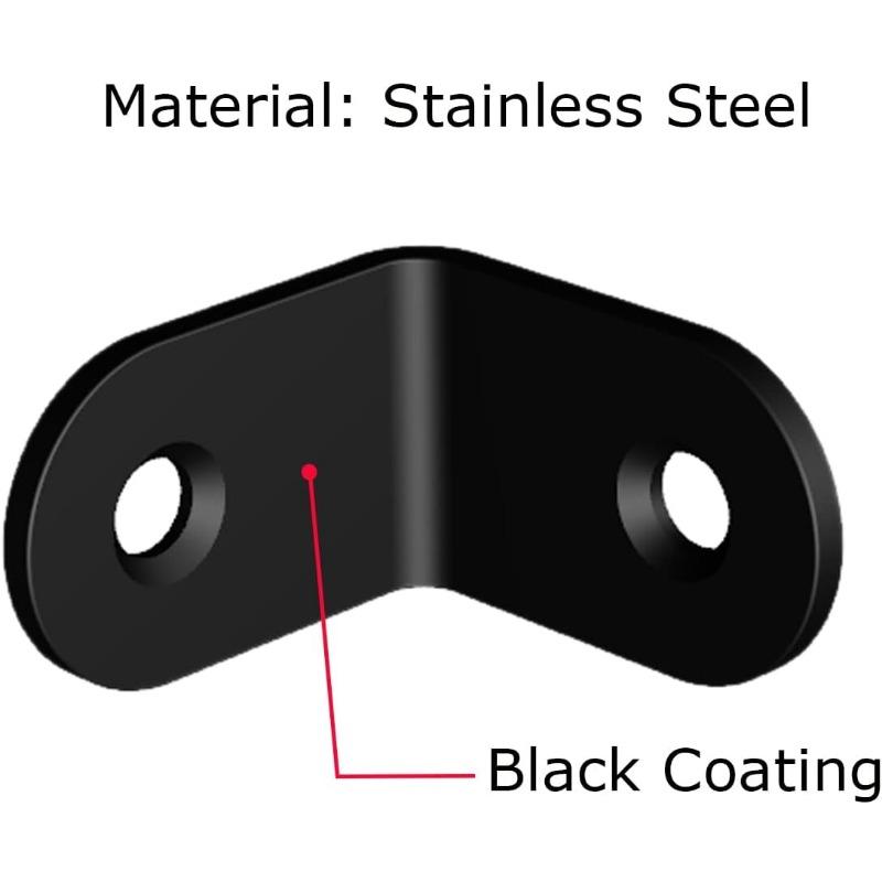 50 KOMPLETÓW Kątowniki, kątowniki L, kątowniki ze stali nierdzewnej, małe wsporniki kątowe do dekoracji domu
