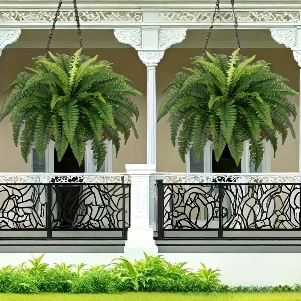 Plastic Wall Hanging Plastic Leaf Silk Leaf Artificial Ferns Vine Artificial Plant Vine  Home Decor