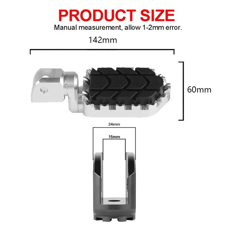 For BMW R1200GS OC 2004-2012 R Nine T R12 24-26 Motorcycle Foot Pegs Footrest Footpeg F650GS F700GS F800GS R1100GS R1150GS 99-03