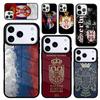 Capa Case for iPhone 17 Air 16 Pro Max 15 Plus 11 13 Mini 14 12 Back Phone Cover Flag of Serbia Serbian Soft