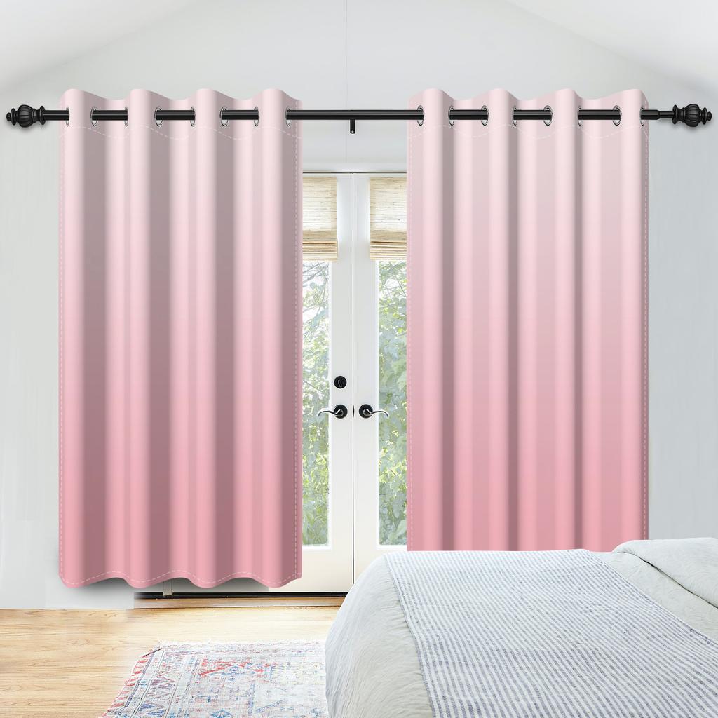 Moderne Kleurverloop Gordijnen Meerdere Opties Minimalistisch Slaapkamer Woonkamer Decoratieve Raambekleding Gordijn Lichtblokkerend Voor Ruimte Polyester