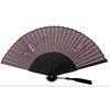 Silk Fan from a Kimono Shop Takehisa Yumeji Fan with Lace Perfect for [Acacia Style] High-quality Ladies' Case/boxed, Gifting! (momo23Y-2BK)