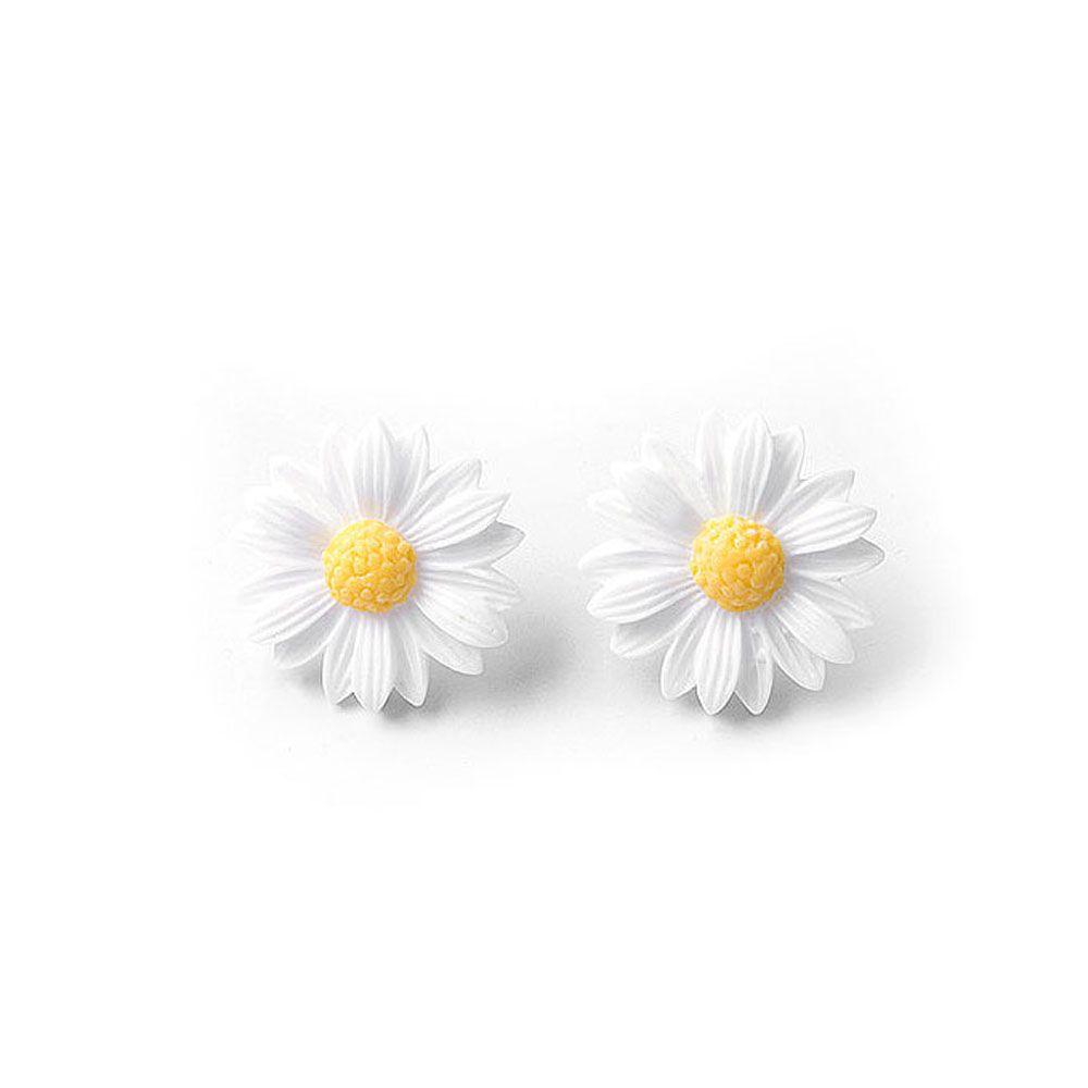 Women Girls Simple Daisy Flower Fresh Temperament Fashion Accessories Earrings Jewelry Ear Stud