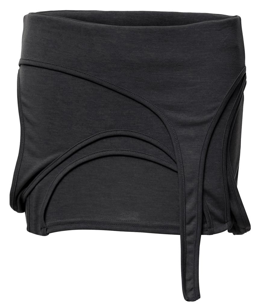 Peulleeoeob 4-Layered Skirt (Fl-268_Black)
