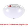 Smart LED Motion Sensor Ceiling Light with Emergency Function