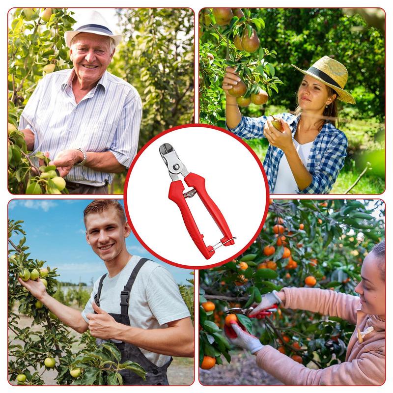 Gartenschere für Obstbäume Ergonomische Obstpflückschere Langlebige Gartenhandwerkzeuge Schere Schneider mit gebogenem Design