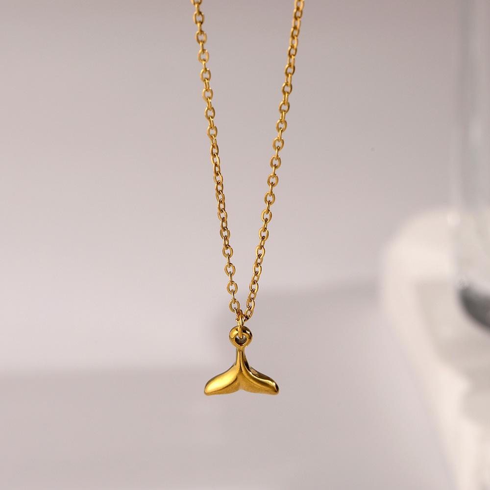 Rose Gold Titanium Steel Heart & Cross Pendant Necklace - Women s Jewelry, Non-Fading Clavicle Chain