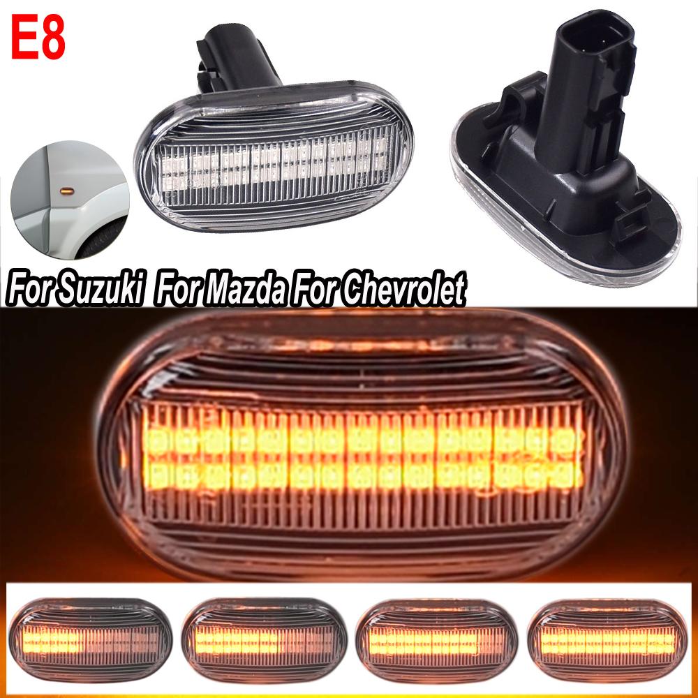 

Dynamic Side Marker Light Black Turn Signal Indicator Repeater Blinker For Suzuki Jimny Sierra JB74W JB64W JB23W clear lens